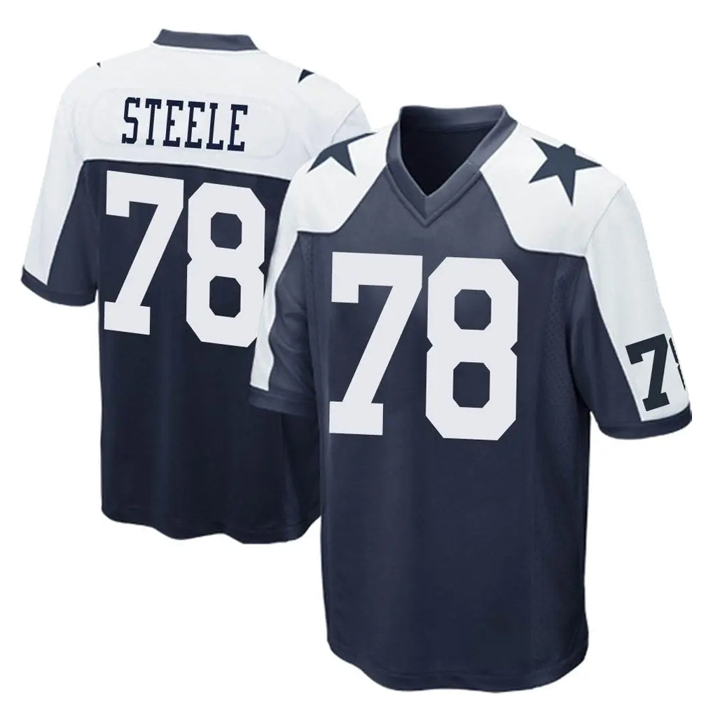 D.Cowboys #78 Terence Steele Player Navy-White Alternate Home Game Mdoa Stitched Jerseys