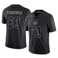 C.Bengals #63 Dylan Fairchild Player Black Reflective Limited Game Mdoa Stitched Jerseys