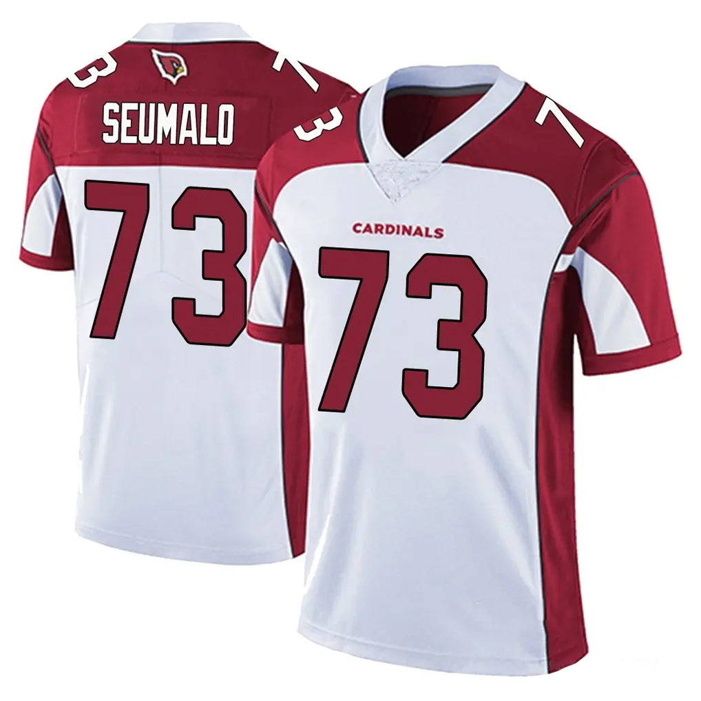 A.Cardinals #73 Isaac Seumalo Player White Vapor Limited Home Game Mdoa Stitched Jerseys