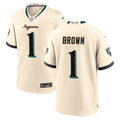 J.Jaguars #1 Montaric Brown Player Natural 2026 Rivalries Collection Game Mdoa Stitched Jerseys
