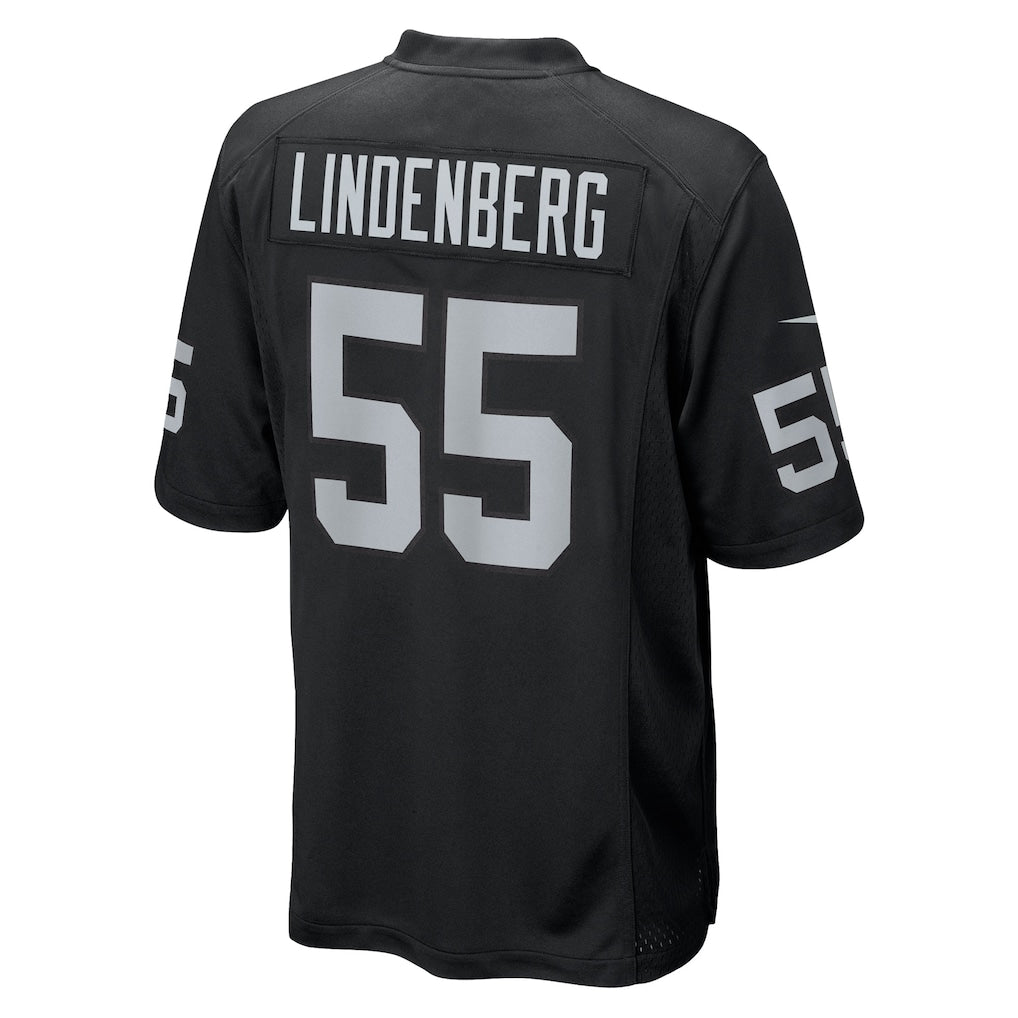Mdoa LV.Raiders #55 Cody Lindenberg Black Team Game Jersey