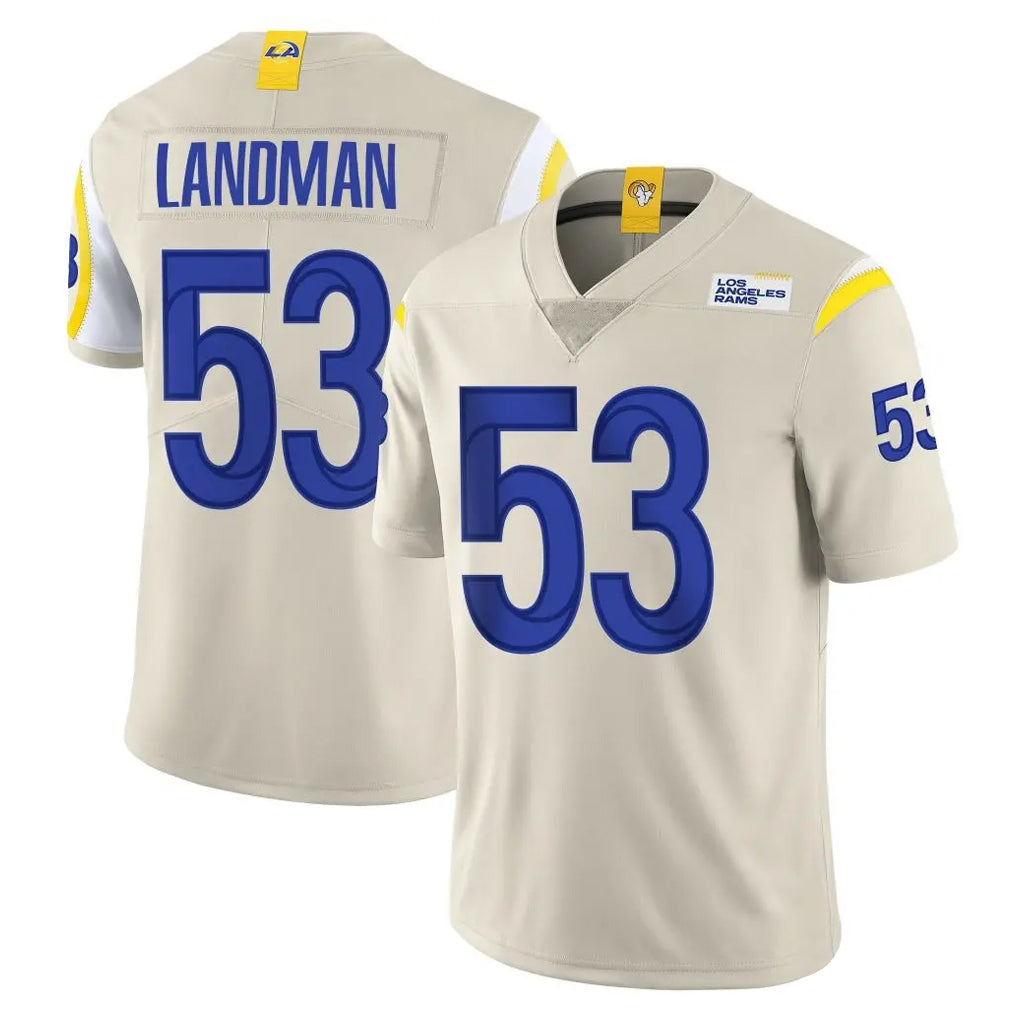 LA.Rams #53 Nate Landman Player Bone Limited Vapor Home Game Mdoa Stitched Jerseys