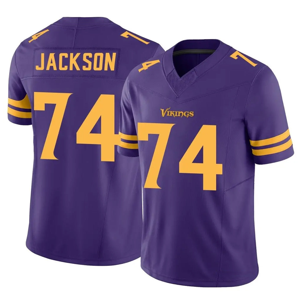 MN.Vikings #74 Donovan Jackson Player Purple Limited Alternate Vapor F.U.S.E. Home Game Mdoa Stitched Jerseys