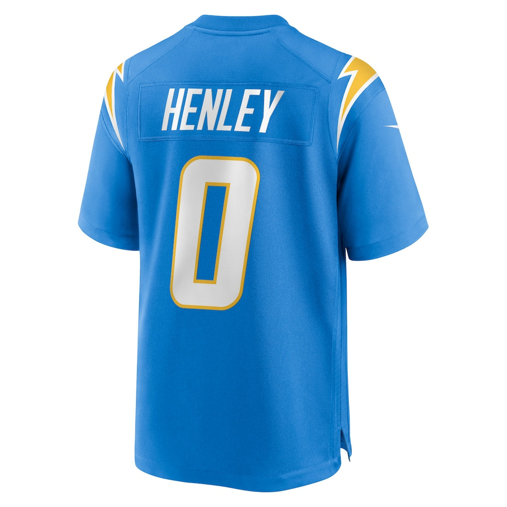 Mdoa LA.Chargers #0 Daiyan Henley Powder Blue Team Game Jersey
