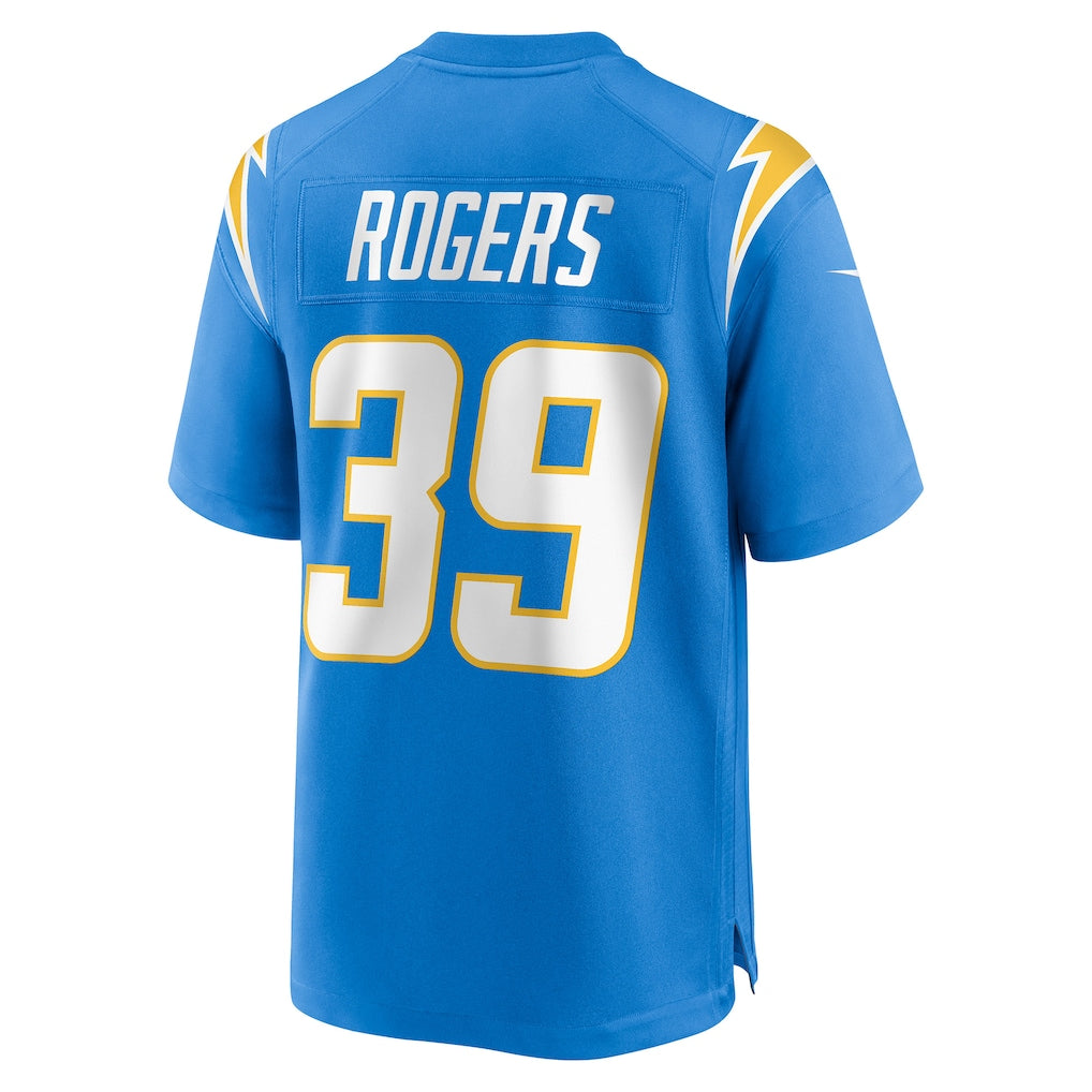 Mdoa LA.Chargers #39 Eric Rogers Powder Blue Team Game Jersey