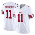 SF.49ers #11 Demarcus Robinson Player White Limited Vapor F.U.S.E. Home Game Mdoa Stitched Jerseys