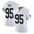 LV.Raiders #95 Kwity Paye Player White Limited Vapor Untouchable Home Game Stitched Jerseys