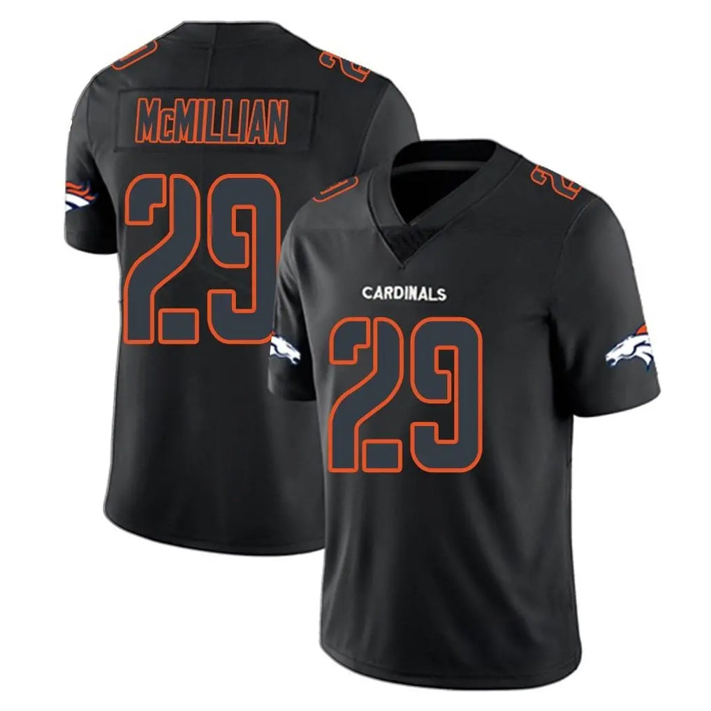 D.Broncos #29 Ja'Quan McMillian Player Black Impact Limited Game Mdoa Stitched Jerseys