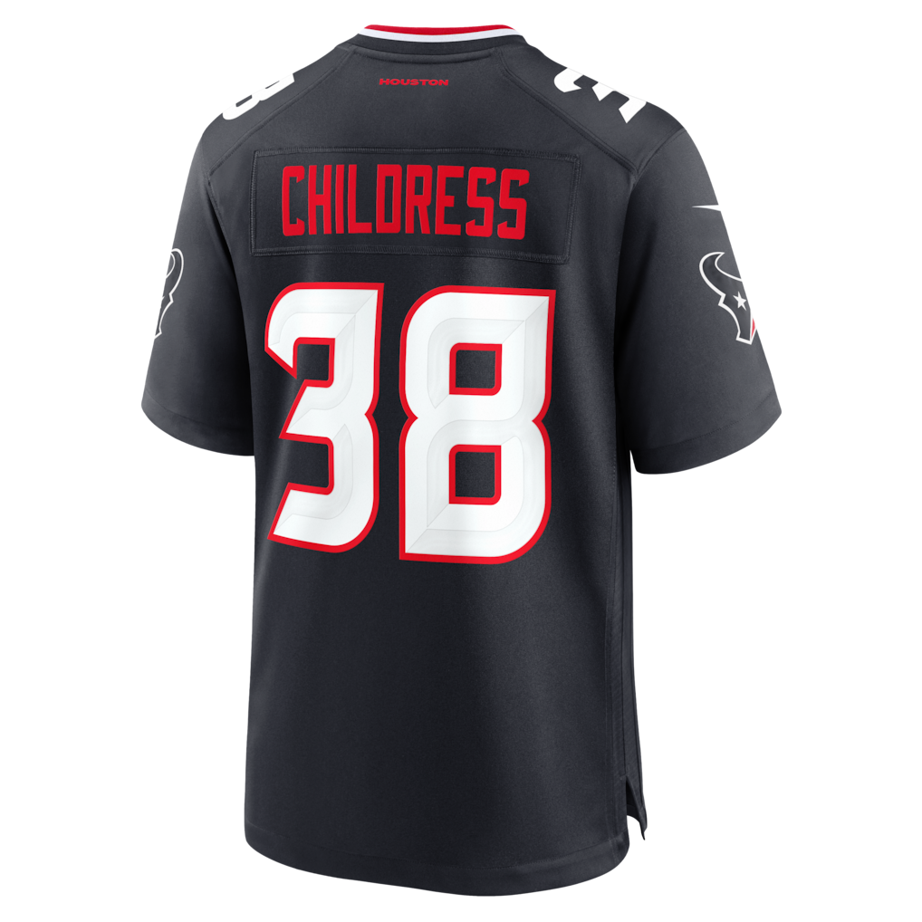 Mdoa H.Texans #38 Zion Childress Navy Team Game Jersey