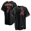 Mdoa A.Diamondbacks #7 Corbin Carroll Player Black World Series Replica Personalized Stitched Jerseys