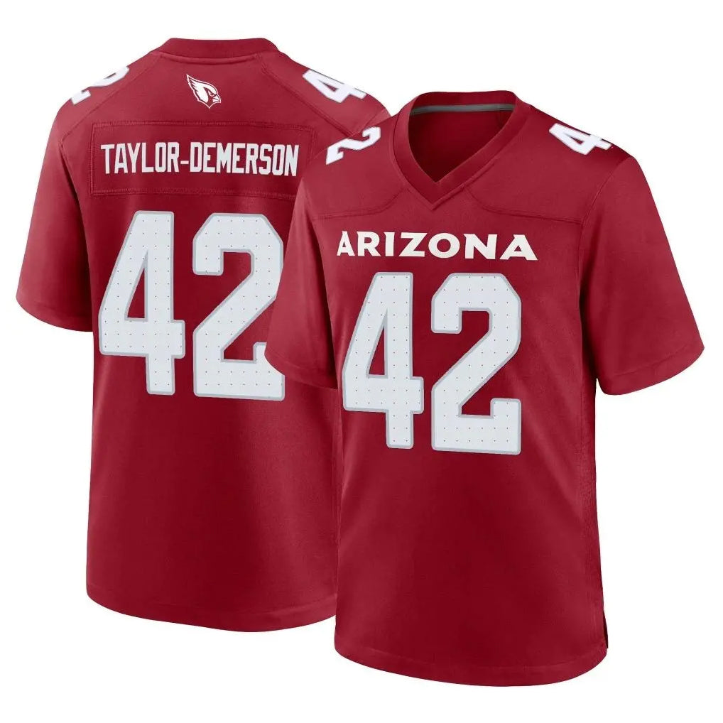 A.Cardinals #42 Dadrion Taylor-Demerson Player Cardinal Limited Home Game Mdoa Stitched Jerseys