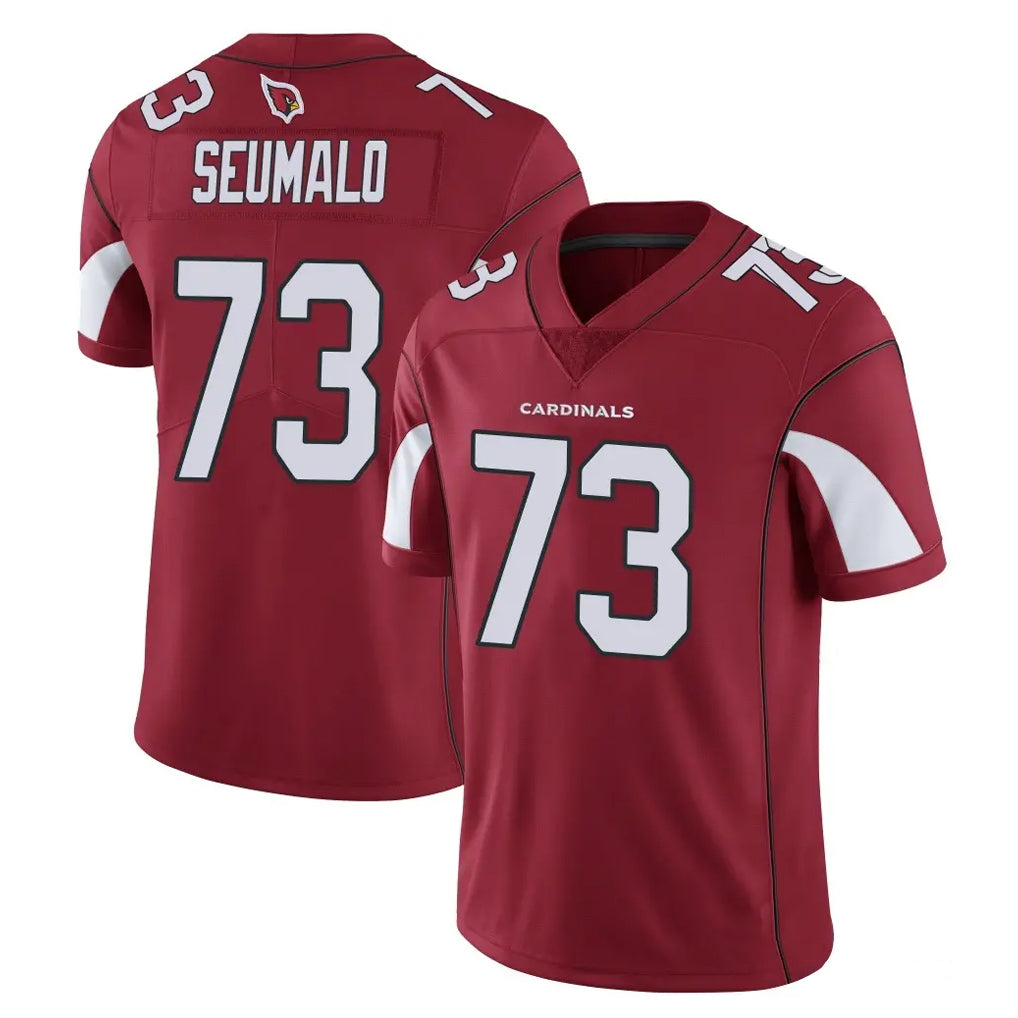 A.Cardinals #73 Isaac Seumalo Player Cardinal Vapor Limited Home Game  Mdoa Stitched Jerseys