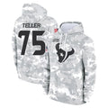 H.Texans #75 Wyatt Teller Player Arctic Camo Salute to Service Hoodies Limited Game Mdoa Stitched Jerseys