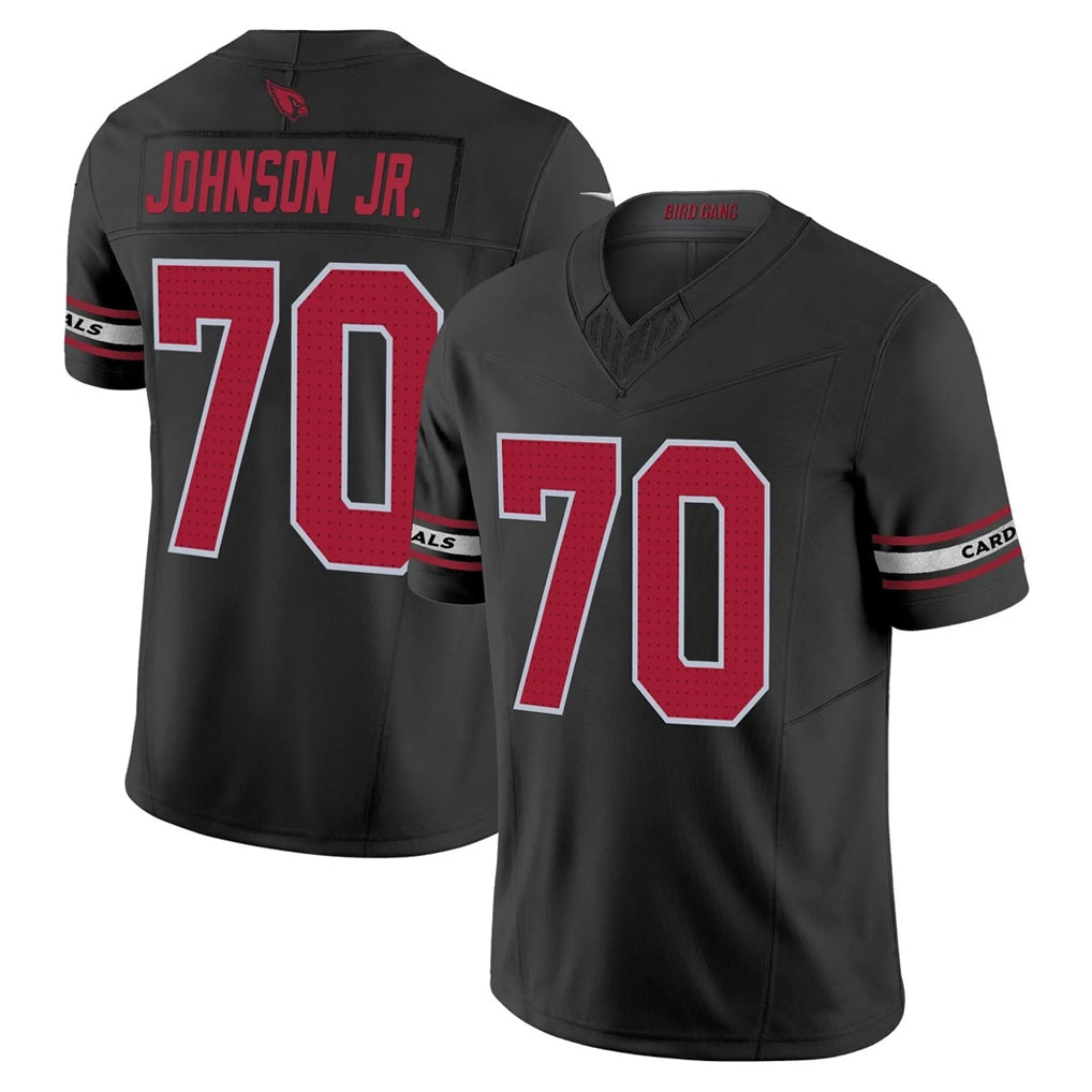 A.Cardinals #70 Paris Johnson Jr. Player Black Vapor F.U.S.E. Limited Home Game Mdoa Stitched Jerseys
