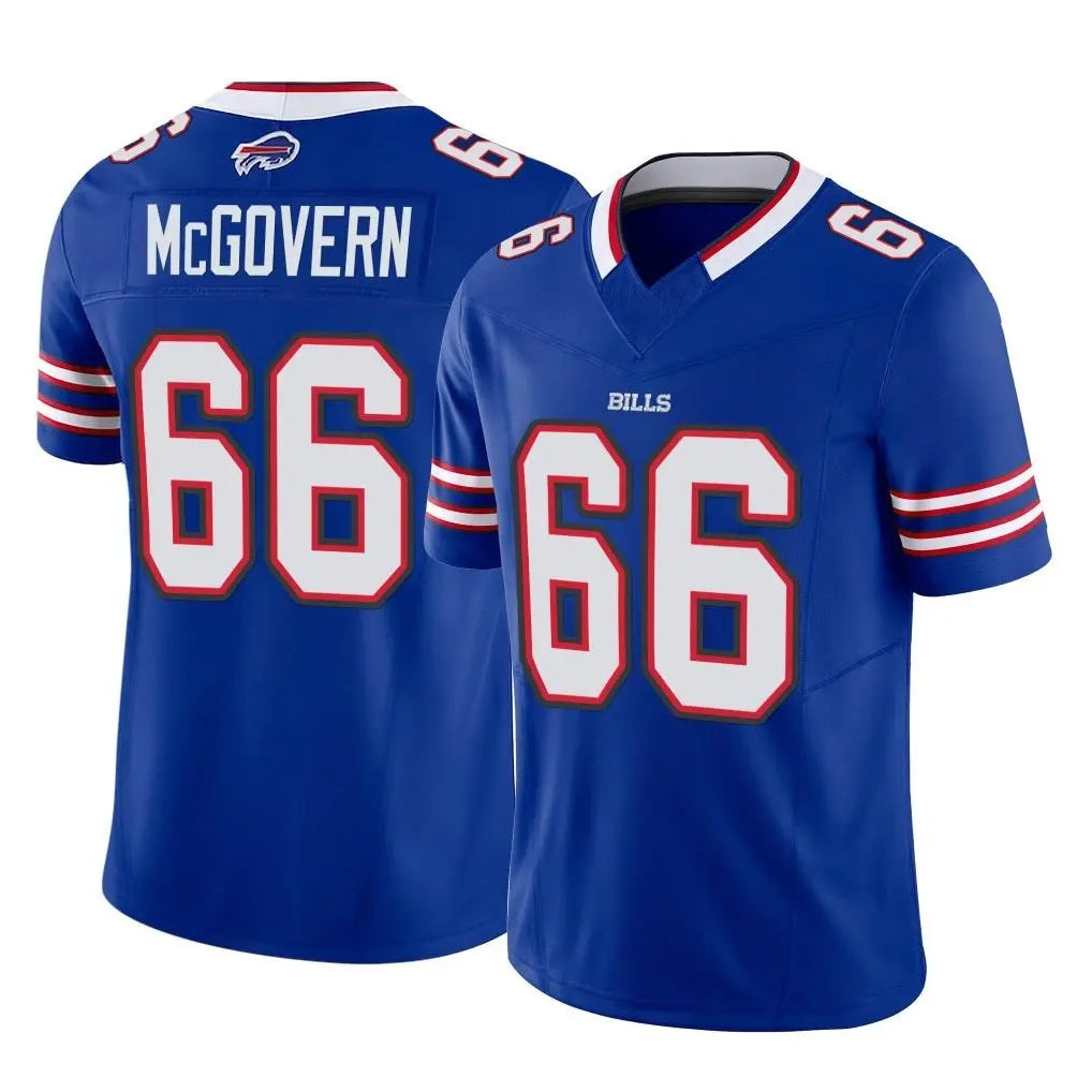 B.Bills #66 Connor McGovern Player Royal Vapor F.U.S.E. Limited Home Game Mdoa Stitched Jerseys