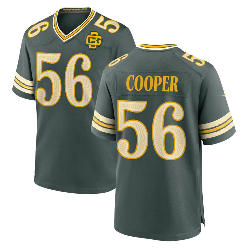 GB.Packers #56 Edgerrin Cooper Player Green 2026 Rivalries Collection Home Game Mdoa Stitched Jerseys