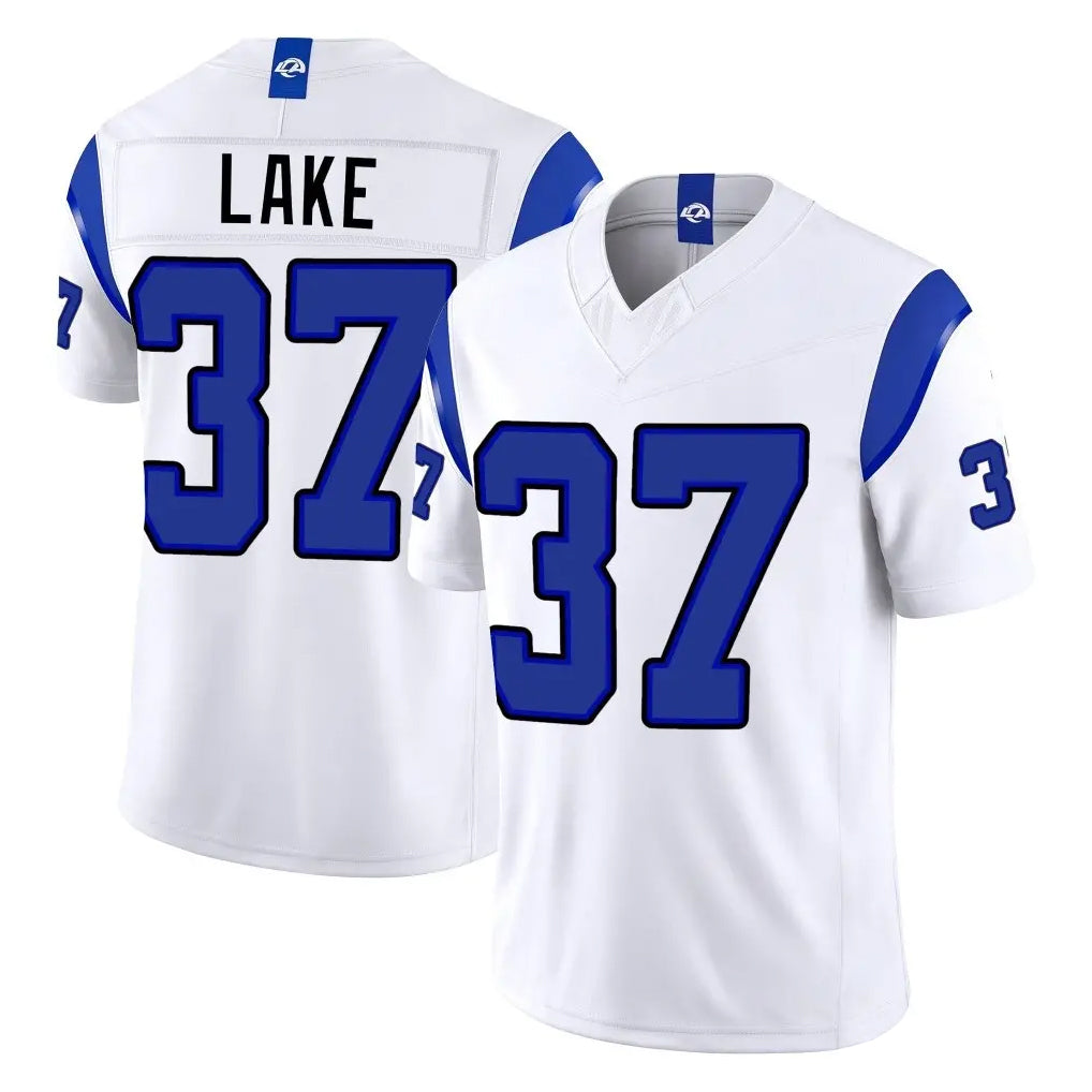 LA.Rams #37 Quentin Lake Player White Limited Fearsome Vapor F.U.S.E. Home Game Mdoa Stitched Jerseys