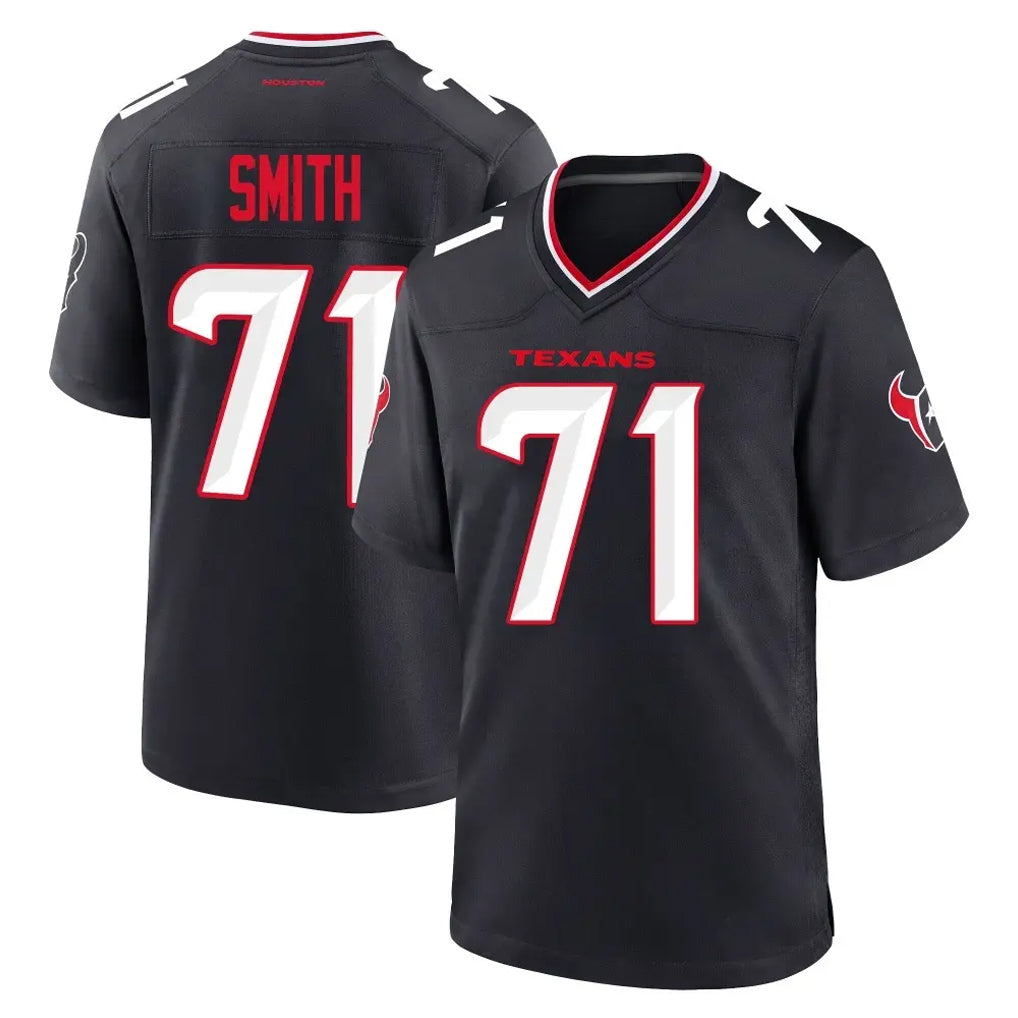 H.Texans #71 Braden Smith Player Navy Team Home Game Mdoa Stitched Jerseys