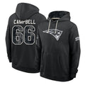NE.Patriots #66 Will Campbell Player 2026 Black Logo Pullover Hoodies Limited Game Mdoa Stitched Jerseys