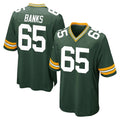 GB.Packers #65 Aaron Banks Player Green Home Game Mdoa Stitched Jerseys