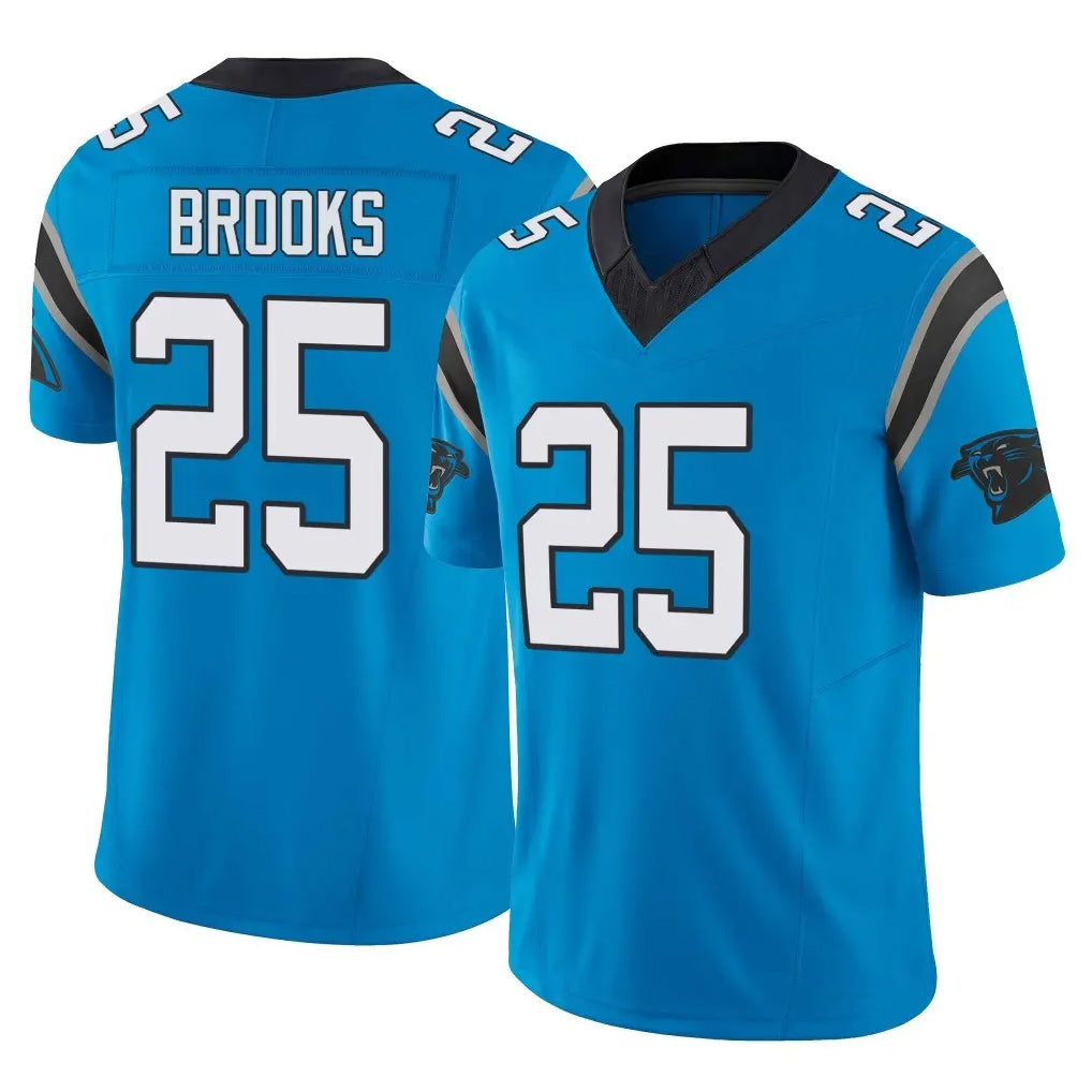 C.Panthers #25 Jonathon Brooks Player Blue Vapor F.U.S.E. Limited Home Game Mdoa Stitched Jerseys