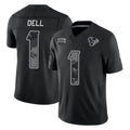 H.Texans #1 Tank Dell Player Black Limited 2026 Salute to Service Home Game Mdoa Stitched Jerseys