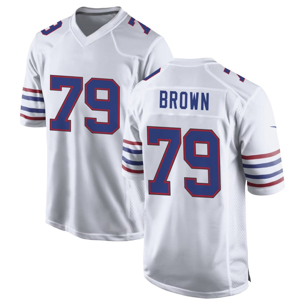 B.Bills #79 Spencer Brown Player White Alternate Game Mdoa Stitched Jerseys