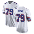 B.Bills #79 Spencer Brown Player White Alternate Game Mdoa Stitched Jerseys