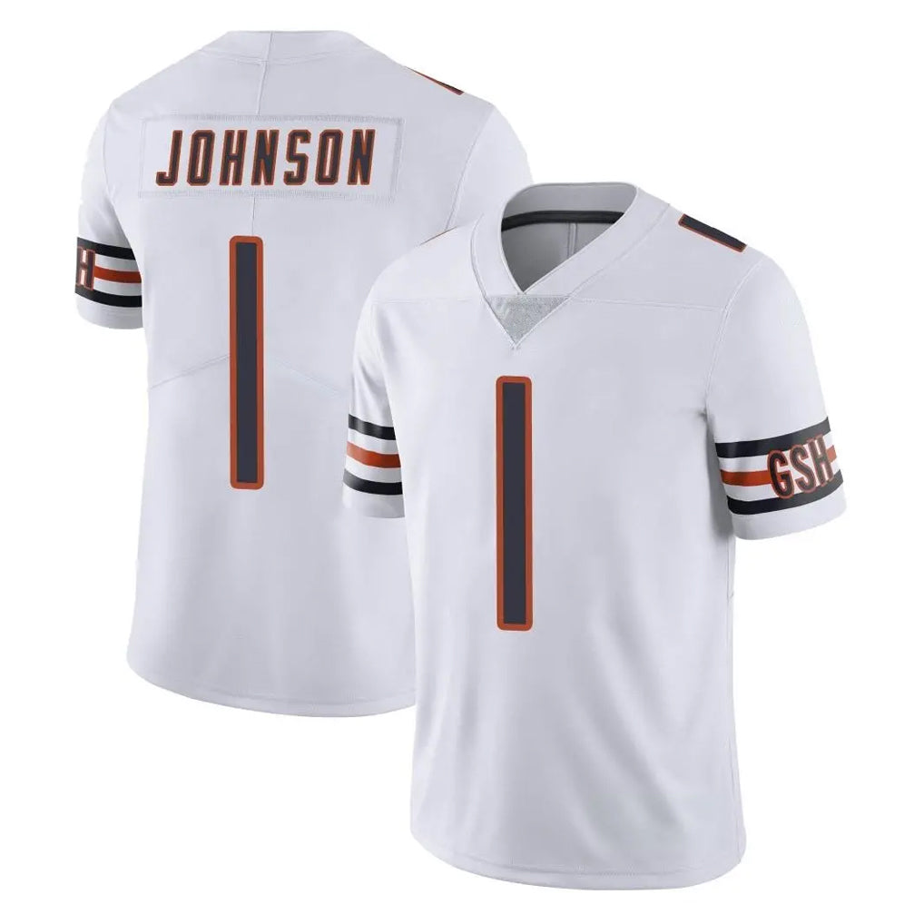 C.Bears #1 Jaylon Johnson Player White Vapor Untouchable Limited Home Game Mdoa Stitched Jerseys