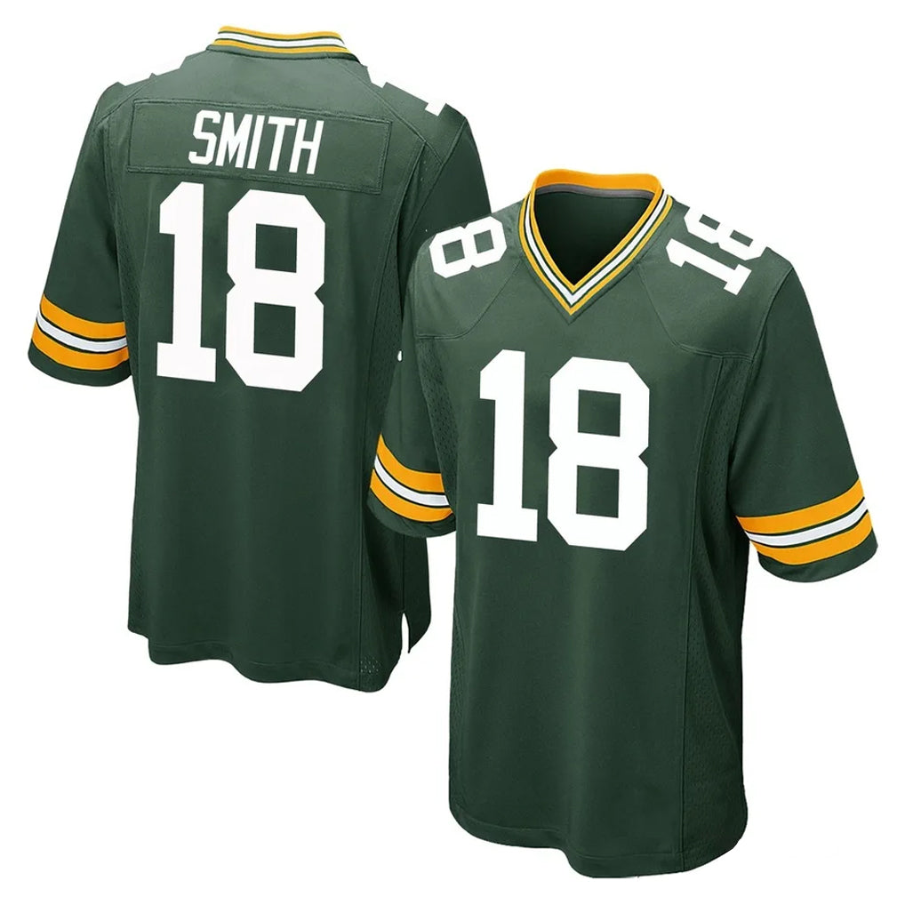 GB.Packers #18 Jonnu Smith Player Green Home Game Mdoa Stitched Jerseys