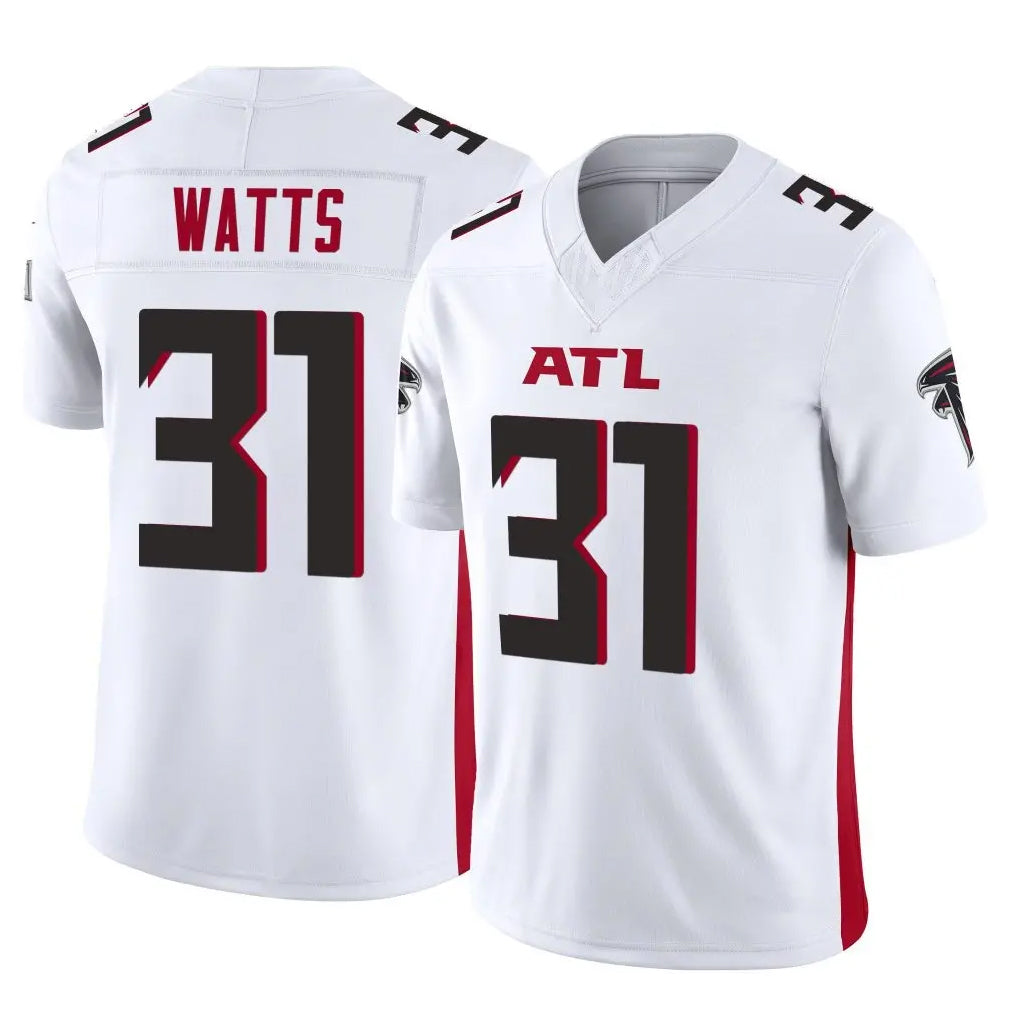 A.Falcons #31 Xavier Watts Player White Vapor F.U.S.E. Limited Mdoa Stitched Jerseys