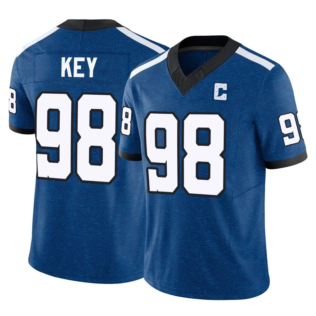 IN.Colts #98 Arden Key Player Royal Limited Indiana Nights Alternate Vapor F.U.S.E. Home Game Mdoa Stitched Jerseys