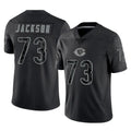 C.Bears #73 Jonah Jackson Player Black REFLECTIVE Limited Game Mdoa Stitched Jerseys