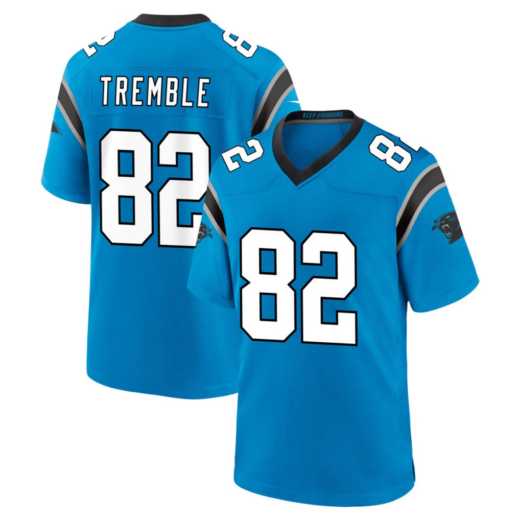 C.Panthers #82 Tommy Tremble Player Blue Home Game Mdoa Stitched Jerseys