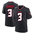 H.Texans #3 Kamari Lassiter Player Navy Team Home Game Mdoa Stitched Jerseys
