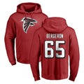A.Falcons #65 Matthew Bergeron Player Red Pullover Hoodies Home Game Mdoa Stitched Jerseys