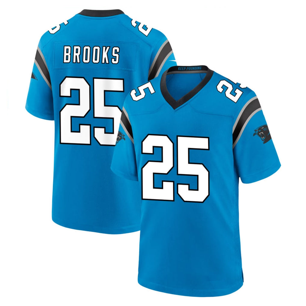 C.Panthers #25 Jonathon Brooks Player Blue Home Game Mdoa Stitched Jerseys