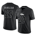 D.Broncos #29 Ja'Quan McMillian Player Black Reflective Limited Mdoa Stitched Jerseys