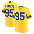 LA.Rams #95 Myles Garrett Player Gold Classic Sol Home Game Mdoa Stitched Jerseys