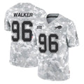 B.Bills #96 Deone Walker Player Arctic Camo Salute to Service Limited Game Mdoa Stitched Jerseys