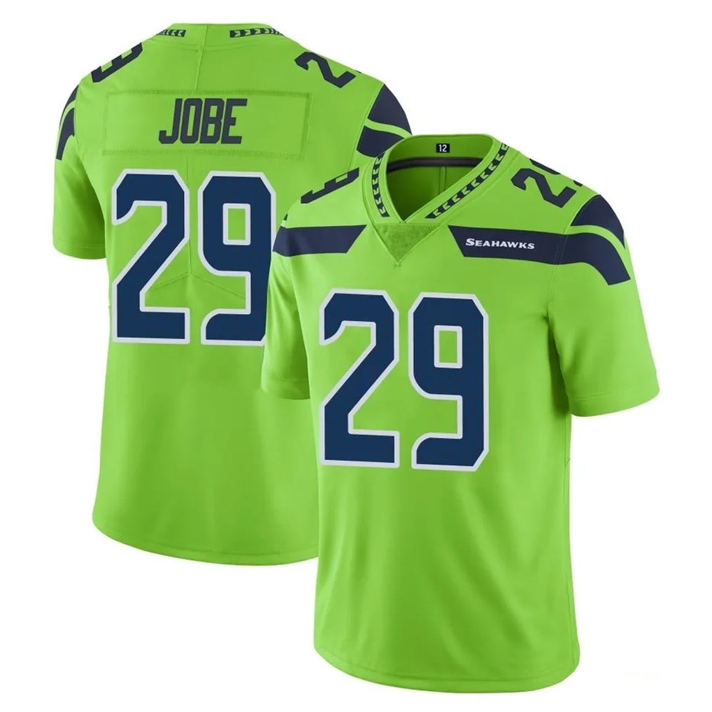 S.Seahawks #29 Josh Jobe Player Green Limited Color Rush Home Game Mdoa Stitched Jerseys
