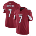 A.Cardinals #7 Jacoby Brissett Player Cardinal Vapor Limited Home Game  Mdoa Stitched Jerseys