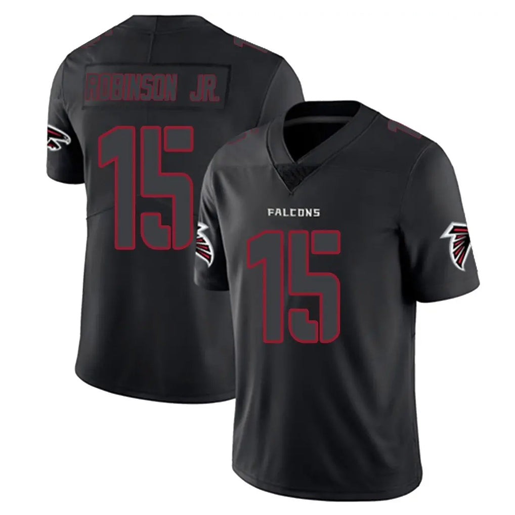 A.Falcons #15 Brian Robinson Player Black Impact Limited Game Mdoa Stitched Jerseys
