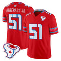 H.Texans #51 Will Anderson Jr. Player Red 2026 Rivalries Vapor Limited Home Game Mdoa Stitched jerseys