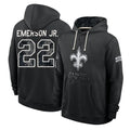 NO.Saints #22 Martin Emerson Jr. Player 2026 Black Logo Pullover Hoodies Limited Game Mdoa Stitched Jerseys