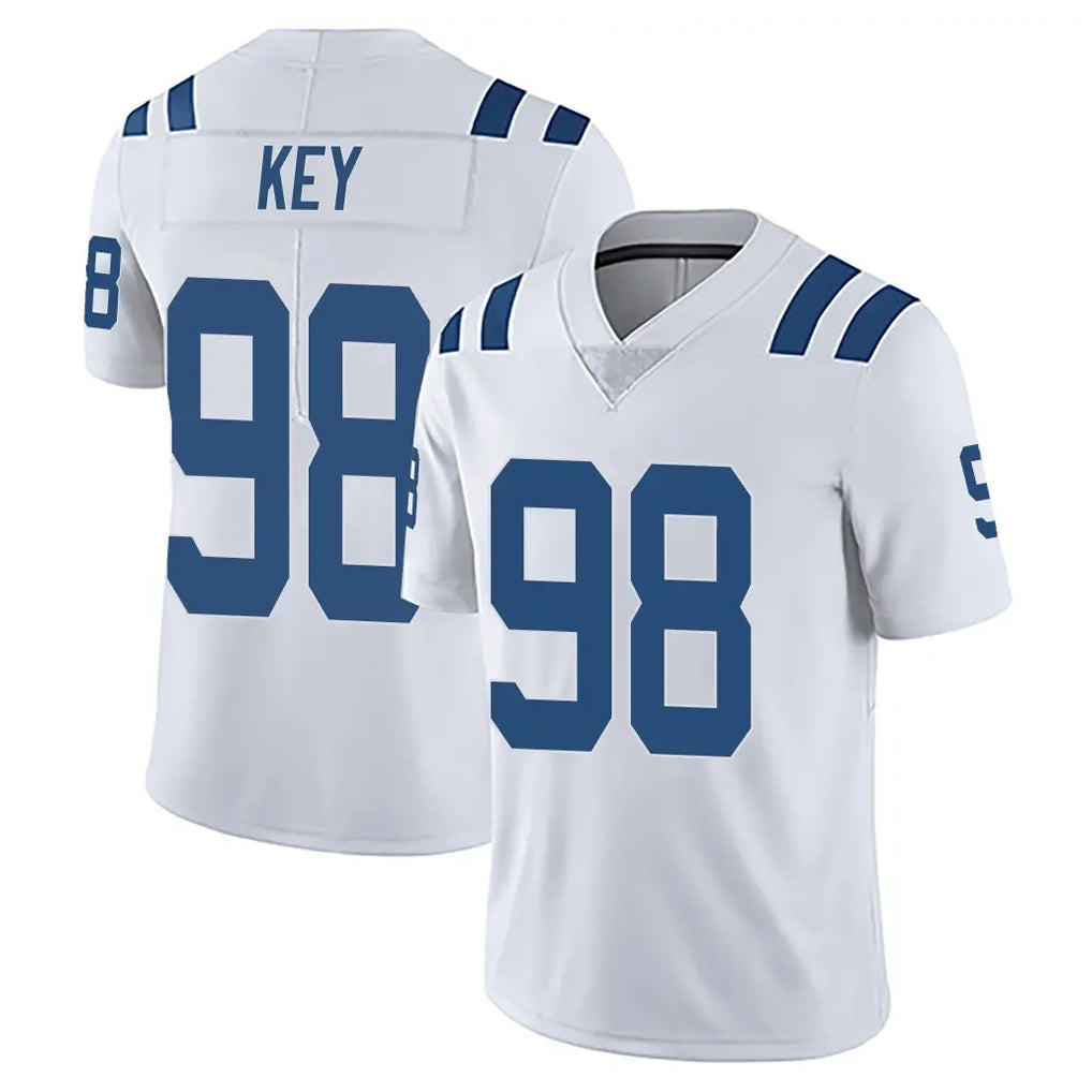 IN.Colts #98 Arden Key Player White Limited Vapor Untouchable Home Game Mdoa Stitched Jerseys