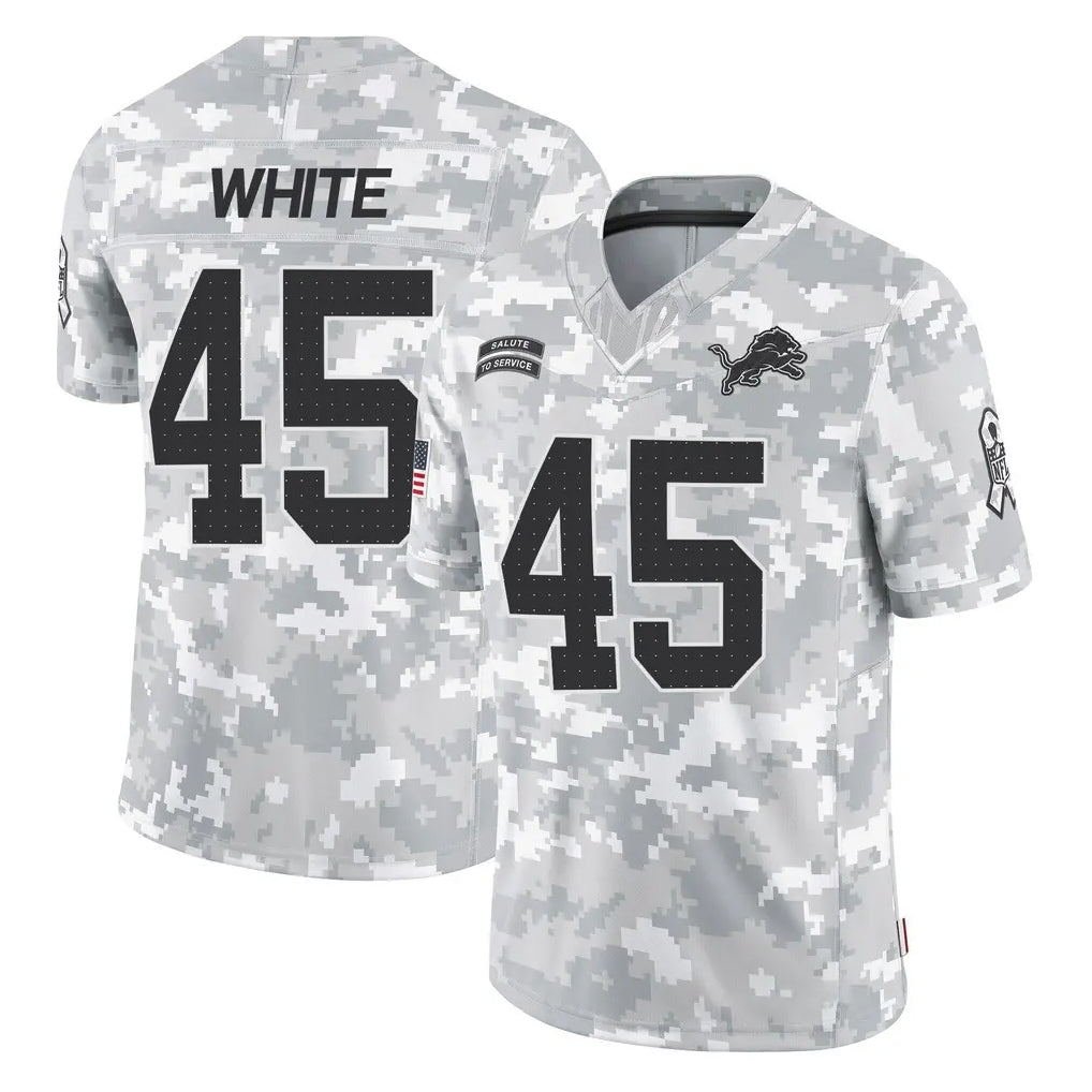 D.Lions #45 Devin White Player Arctic Camo Salute To Service Limited Mdoa Stitched Jerseys