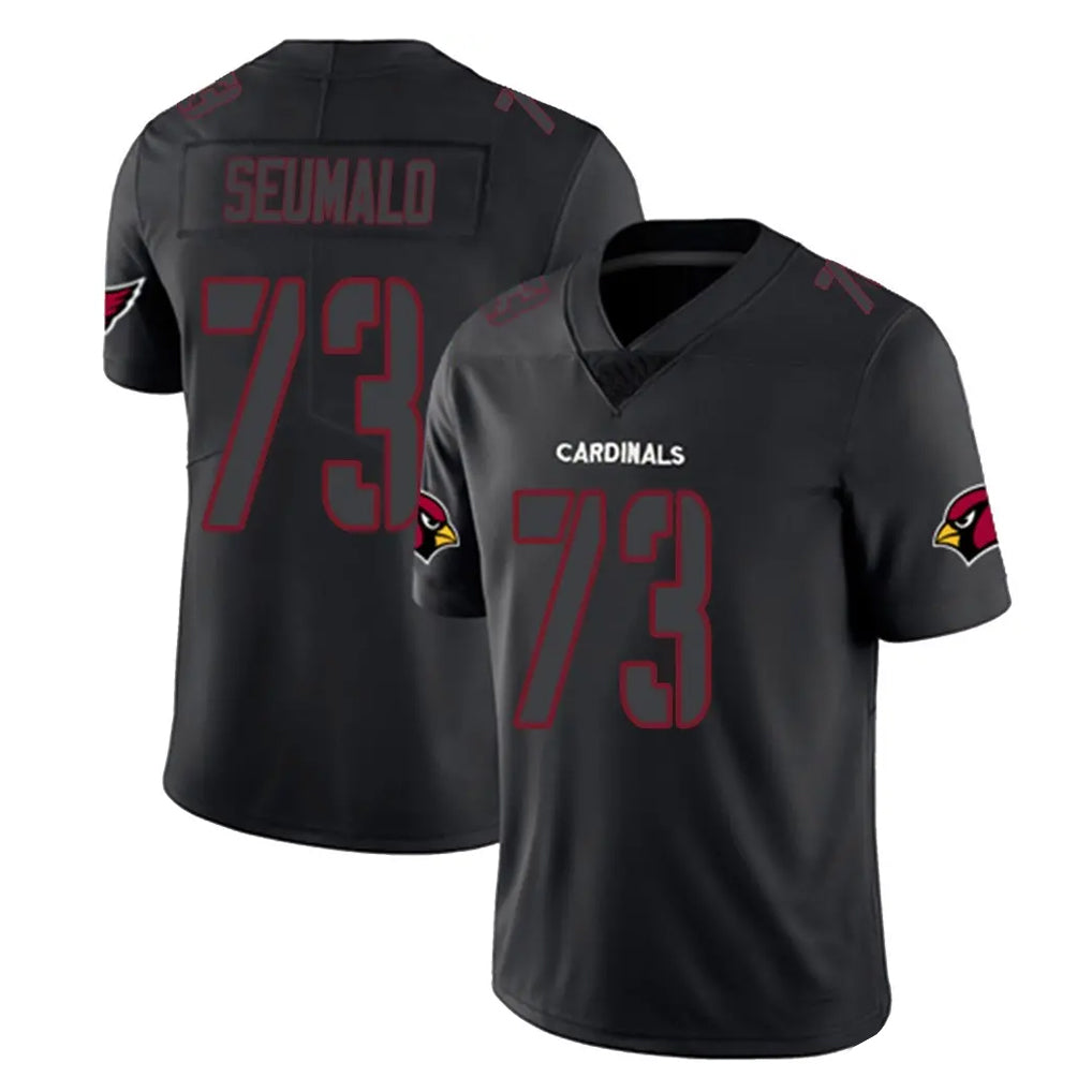 A.Cardinals #73 Isaac Seumalo Player Black Impact Limited Home Game Mdoa Stitched Jerseys