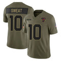 A.Cardinals #10 Josh Sweat Player Olive 2025 Salute To Service Limited Home Game Mdoa Stitched Jerseys