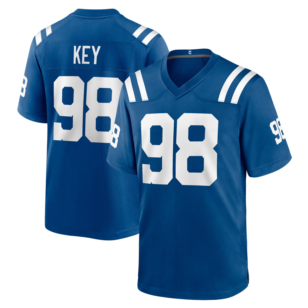 IN.Colts #98 Arden Key Player Royal Home Game Mdoa Stitched Jerseys